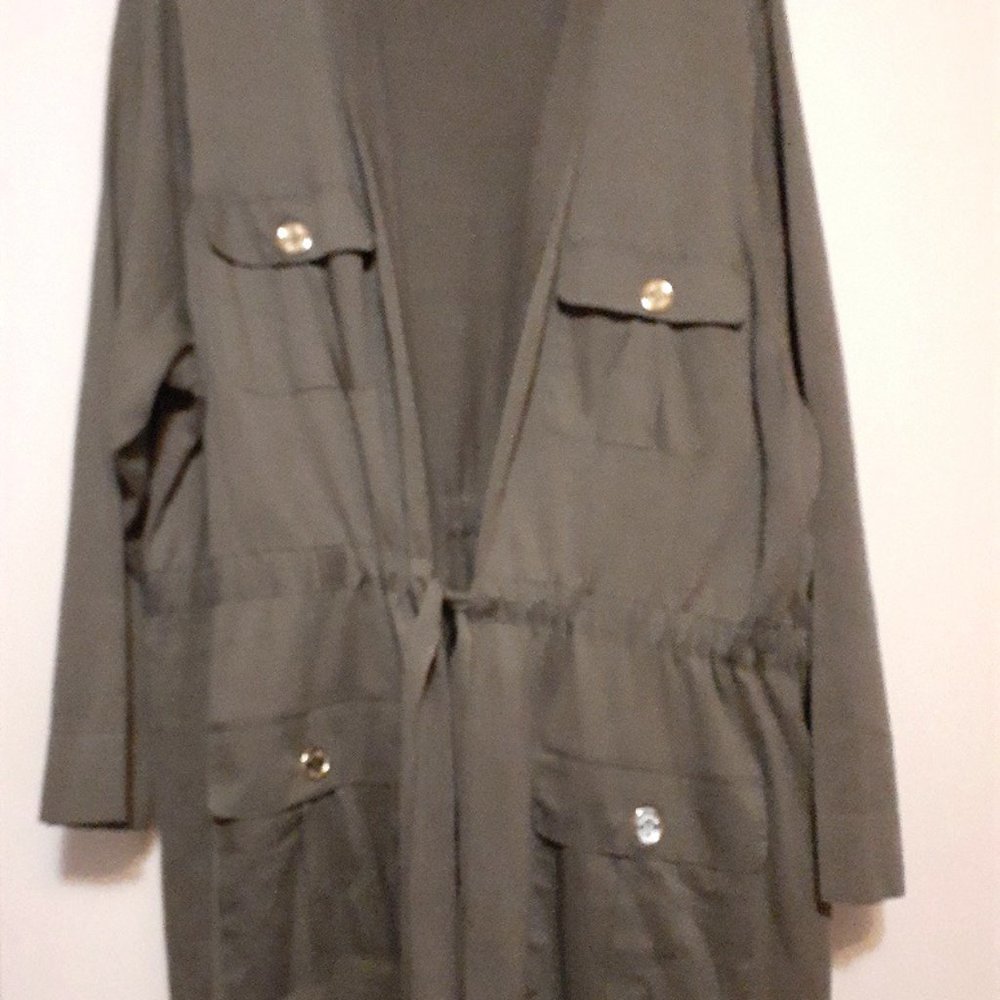 Calvin Klein Cardigan Long Sweater Cinched Tie